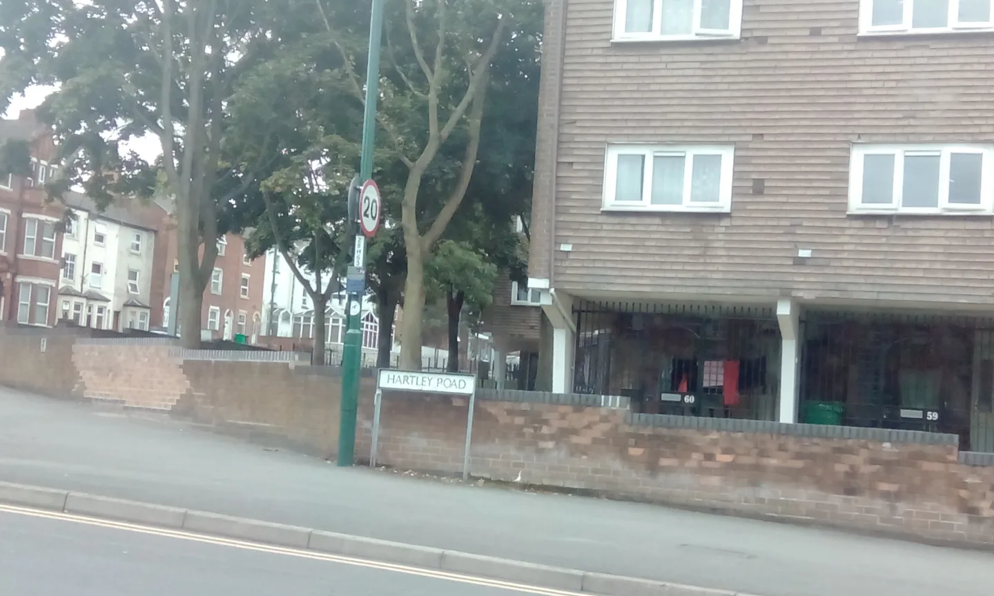 Nottingham. Hartley Road, where loneliness may recede.